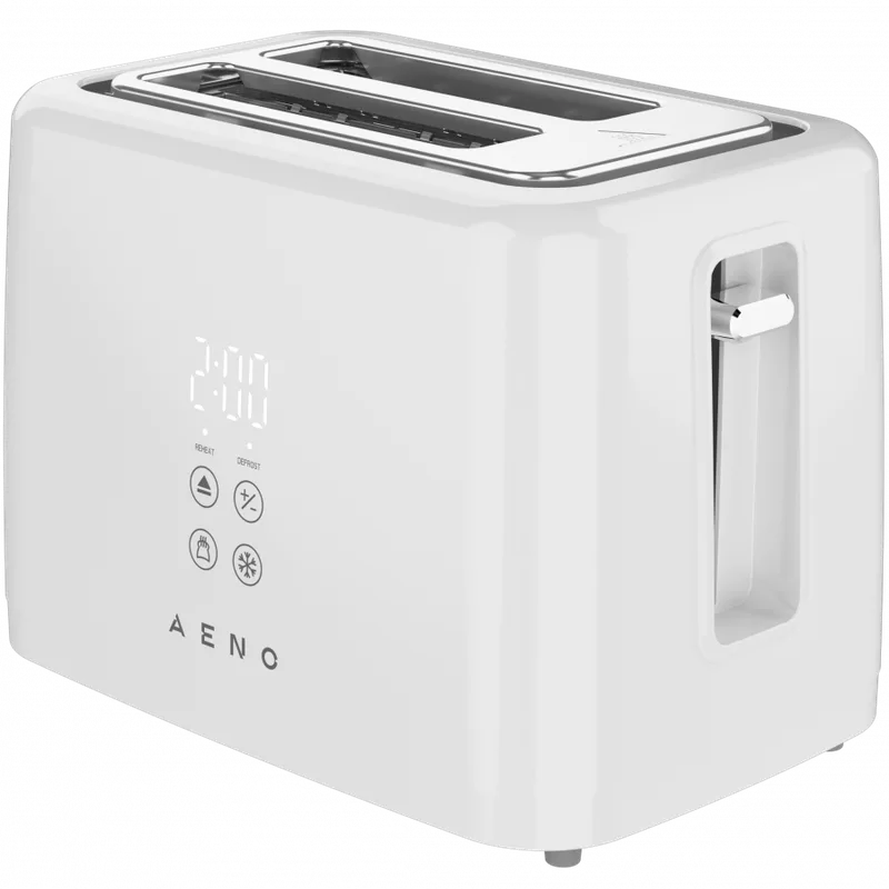 AENO TS2W Electric Toaster, 780-930W, Digital Display, 7 Levels, White