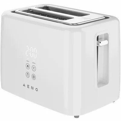 AENO TS2W Electric Toaster, 780-930W, Digital Display, 7 Levels, White