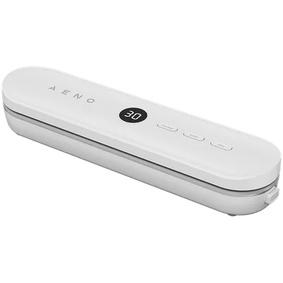 AENO VS3 Vacuum Sealer, LED Display, 80W, 65kPa (+/-5kPa), White