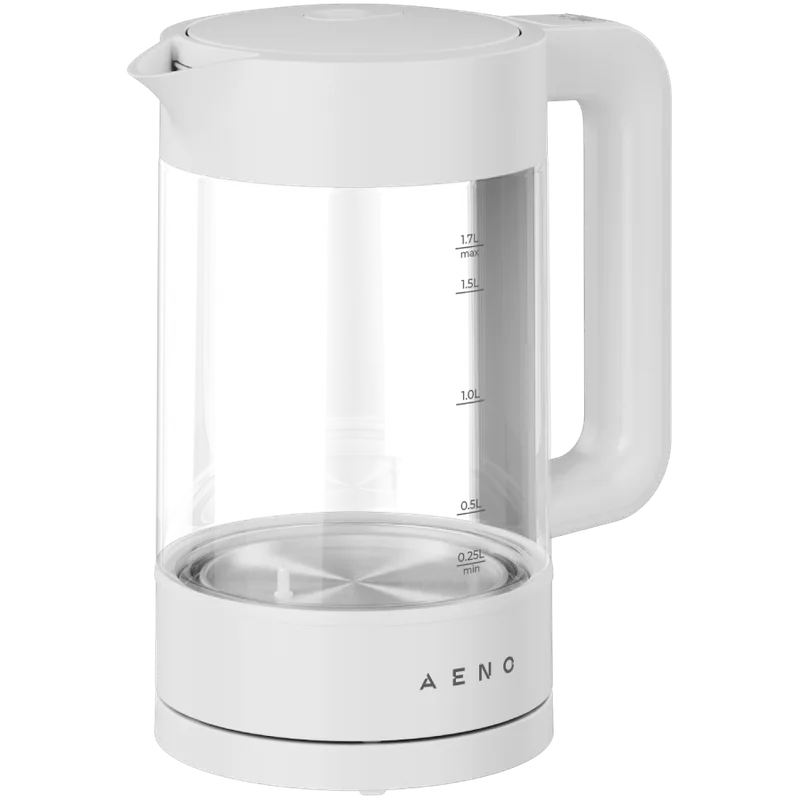 AENO EK5 Electric Kettle, 1.7L, Temp Control 40-100°C, Strix, White