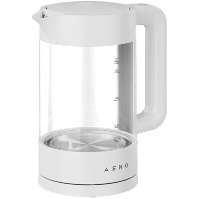 AENO EK5 Electric Kettle, 1.7L, Temp Control 40-100°C, Strix, White