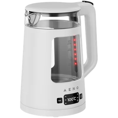 AENO EK6 Electric Kettle, 1.7L, LED Display, Temp Control 40-100°C, Strix