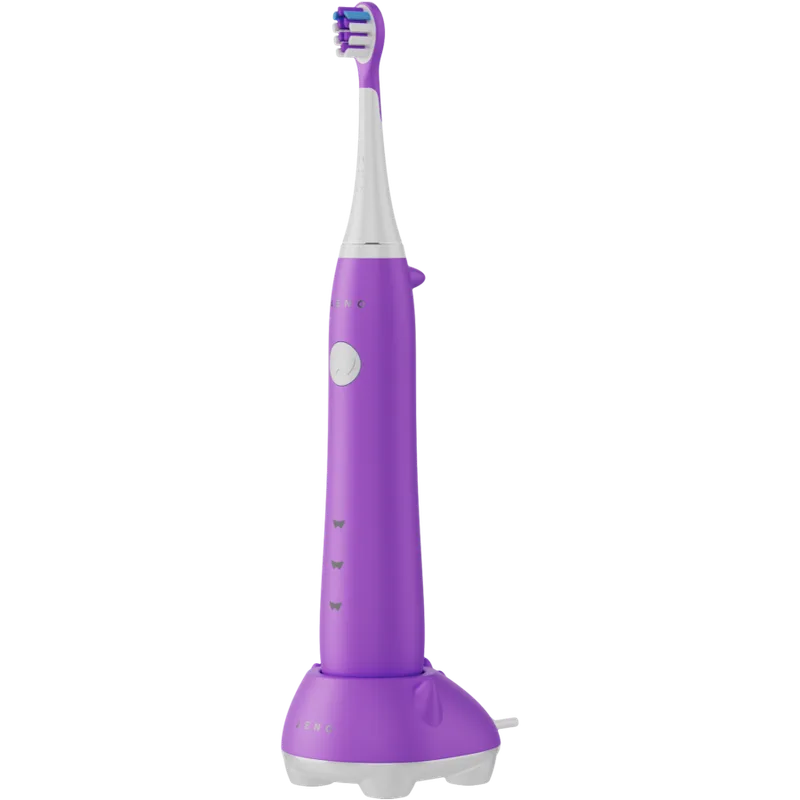 AENO DB9V Sonic Toothbrush for Kids, 600mAh, 3 Brush Heads, IPX7, Violet