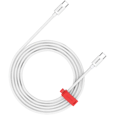 CANYON cable CC60AB C-C 60W Braided 1.2m White