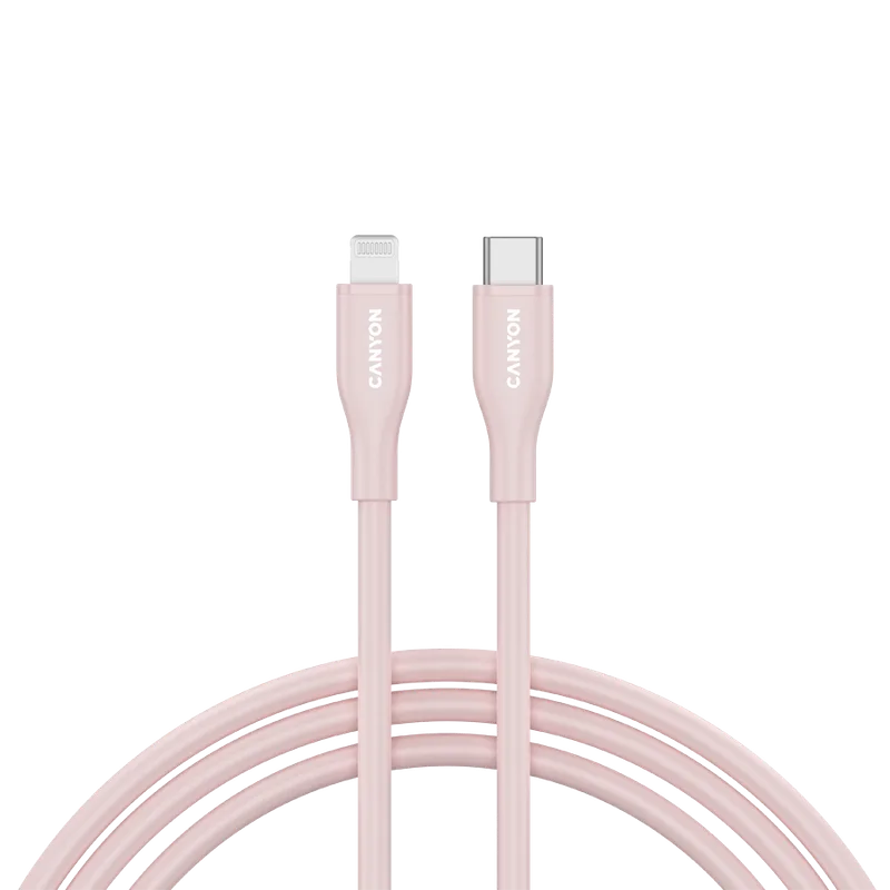 CANYON cable CLNM60 C-L 60W MFI 1m Silicon Pink