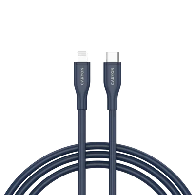 CANYON cable CLNM60 C-L 60W MFI 1m Silicon Blue