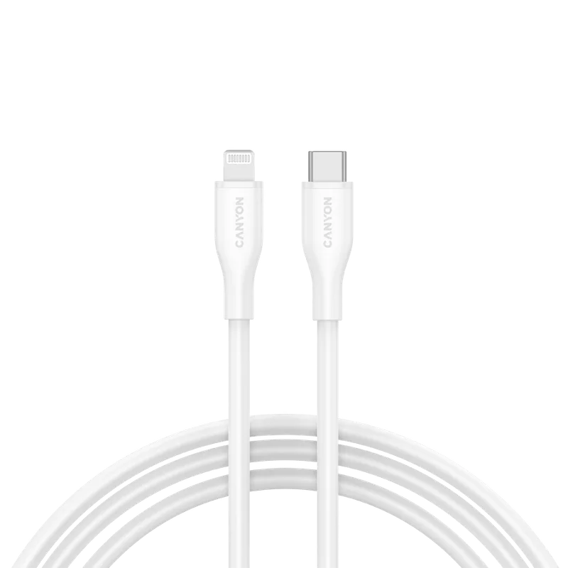 CANYON cable CLNM60 C-L 60W MFI 1m Silicon White