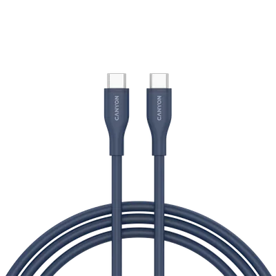 CANYON cable CC60SC10 C-C 60W 1m Silicon Dark blue