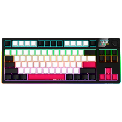 LORGAR KBP70TKLW, Wireless TKL Mechanical Gaming Keyboard Pro, Black/red, EN layout