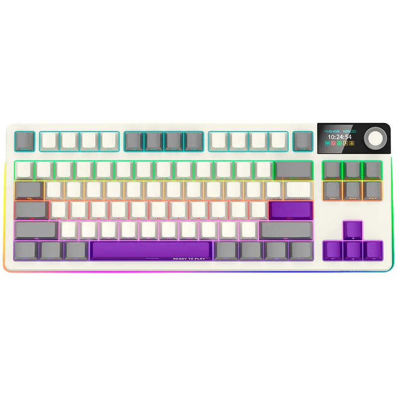 LORGAR KBP70TKLW, Wireless TKL Mechanical Gaming Keyboard Pro, Beige, EN layout