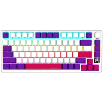 LORGAR KBP7075W, Wireless 75% Mechanical Gaming Keyboard Pro, White, EN layout