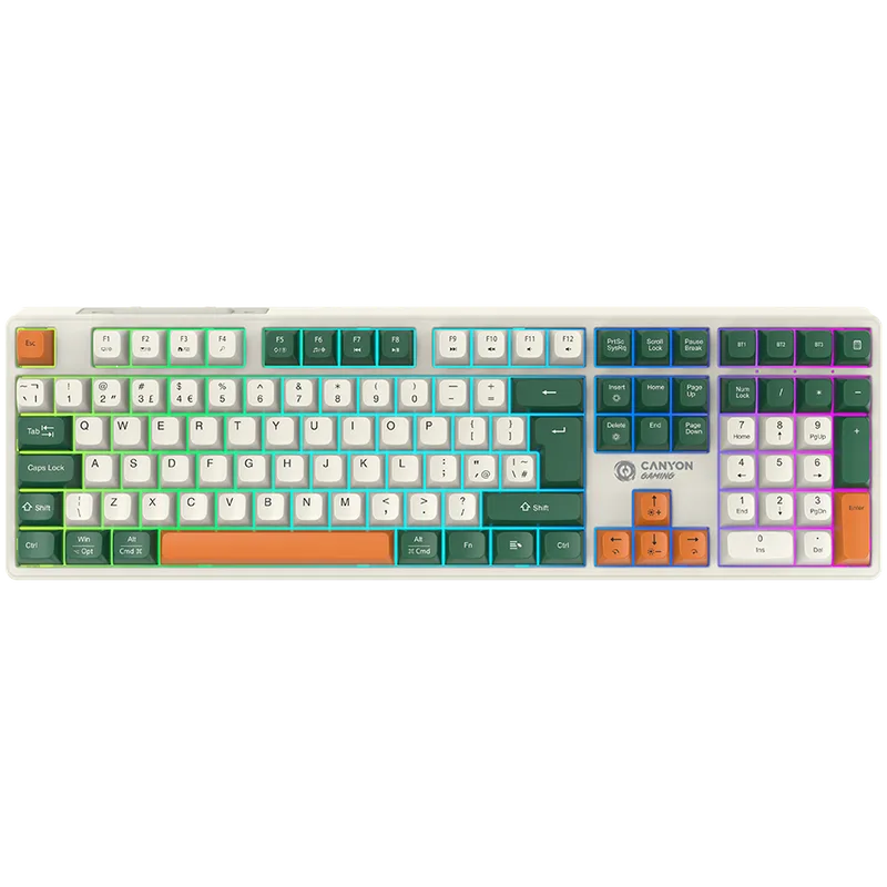 CANYON keyboard Shadder GKW-11 Mech RGB UK/US Wireless White
