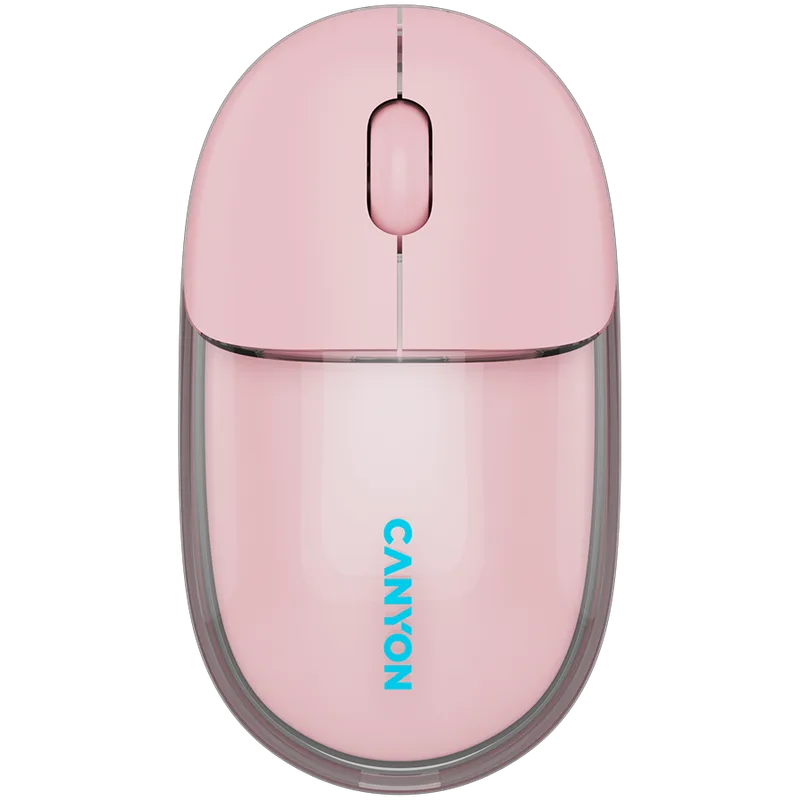 CANYON mouse OnClick 24 BT/ Wireless Transparent/Pink