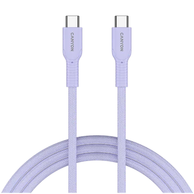 CANYON cable OnWire 60CL C-C 60W COLOR Braided 1m Purple