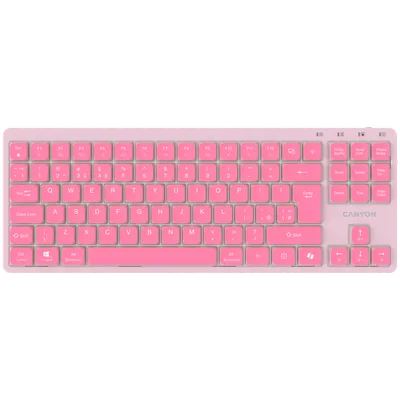 CANYON Keyboard OnType 10 Low Profile EN Wired Pink