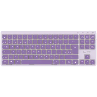 CANYON Keyboard OnType 10 Low Profile EN Wired Violet