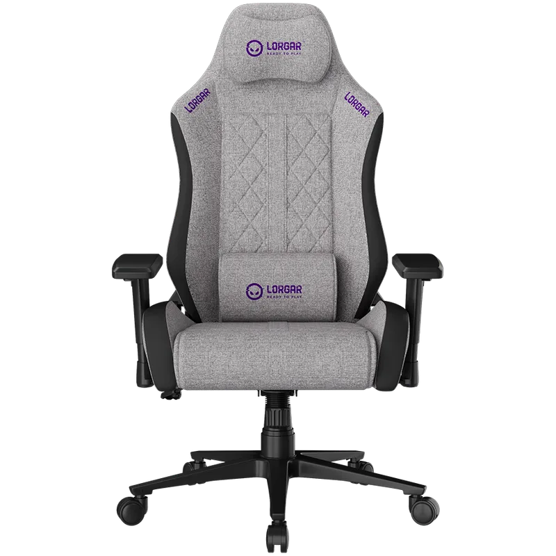LORGAR CHA41, Ergonomic Gaming Chair Advanced, premium anti-stain fabric, Grey