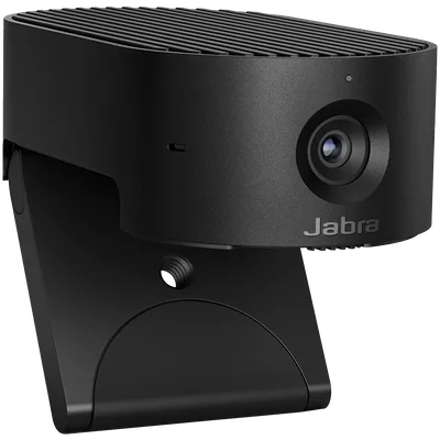 JABRA PanaCast 20, Premium AI-powered 4K Ultra HD video quality, AI-driven Intelligent Zoom, Intelligent Lighting Optimization, P-n-P, Powerful on-board AI processor, Integrated privacy cover, Clips to any monitor, with protective case, Plug&Play