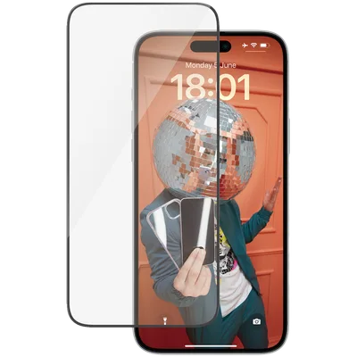 PanzerGlass Screen Protector iPhone 15 Plus | Ultra-Wide Fit w. EasyAligner