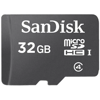 SANDISK 32GB microSDHC Class 4 Memory Card