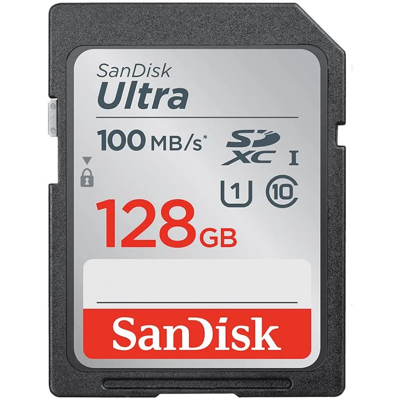 SANDISK Ultra 128GB SDXC Memory Card 100MB/s