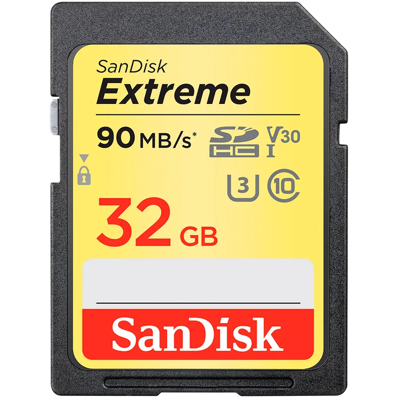 SANDISK Extreme 32GB Memory Card up to 100MB/s, UHS-I, Class 10, U3, V30