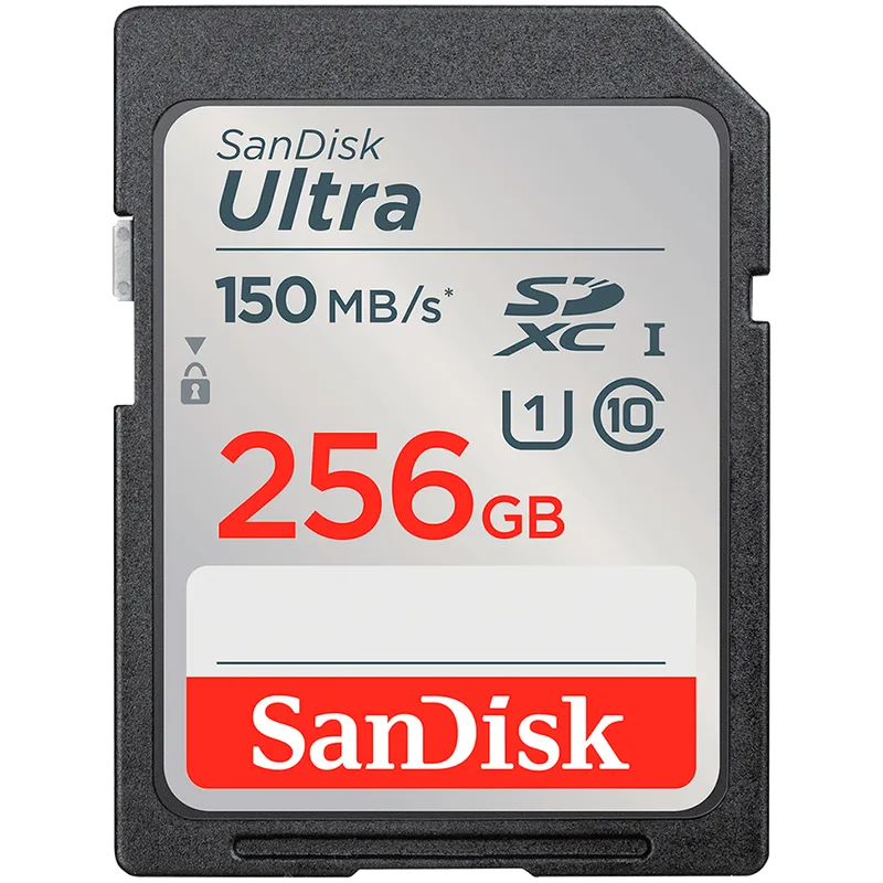 SANDISK Ultra 256GB SDXC Memory Card 150MB/s