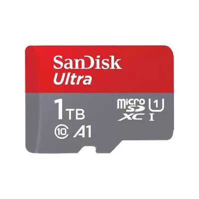 SANDISK Ultra microSDXC 1TB + SD Adapter 150MB/s A1 Class 10 UHS-I