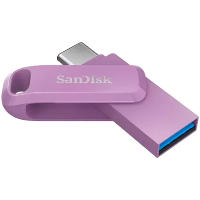 SANDISK Ultra Dual Drive Go USB Type- C, Lavender, Global, 400MB/s 256GB