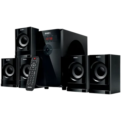 Speakers SVEN HT-201, black (80W, Bluetooth, FM, USB/SD, Display, RC unit)