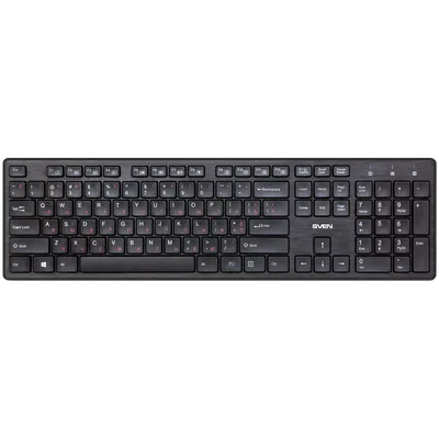 Wireless Keyboard SVEN KB-E5800W, Black