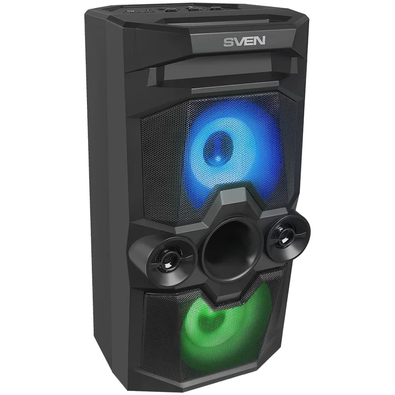 Speaker SVEN PS-650, black (50W, TWS, Bluetooth, FM, USB, microSD, LED-display, 4000mA*h)