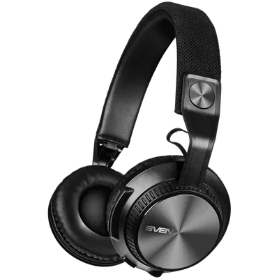Wireless stereo headphones with microphone SVEN AP-B630MV, black; AP-B630MV