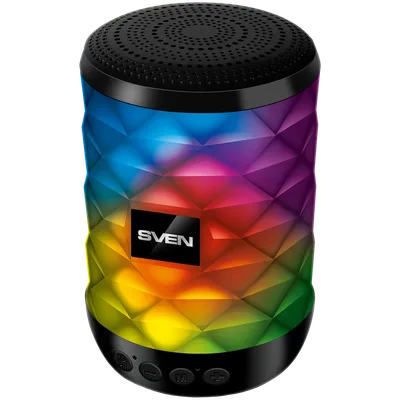 Speaker SVEN PS-55, black (5W, TWS, Bluetooth, FM, USB, microSD, 600mA*h)