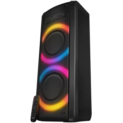 Speaker SVEN PS-710, black (100W, TWS, Bluetooth, FM, USB, microSD, LED-display, 4400mA*h)