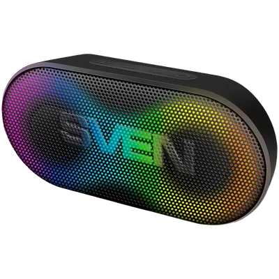 Portable speaker SVEN PS-99, black, power output 10 W (RMS), TWS, Bluetooth, lithium battery