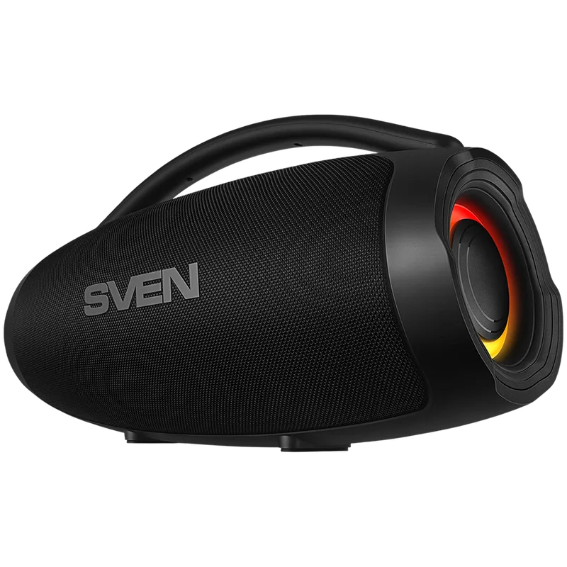 Portable speaker SVEN PS-375, black, power output 30+2x15W (RMS), TWS, Bluetooth, USB, lithium battery