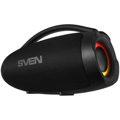 Portable speaker SVEN PS-375, black, power output 30+2x15W (RMS), TWS, Bluetooth, USB, lithium battery