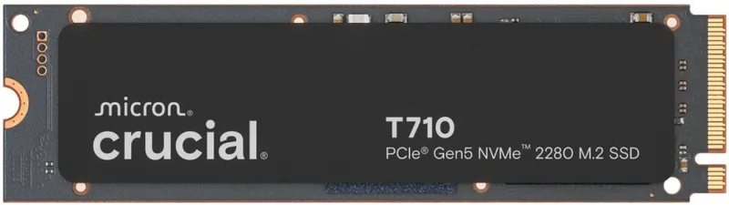 SSD|CRUCIAL|600xTBW rating|NVMe Yes|PCI Express 5.0|M.2|1000 GB|Crucial T710 1TB (CT1000T710SSD8)|T710|CT1000T710SSD8