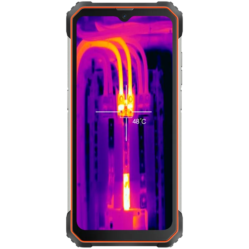 Blackview Rugged BL8800 Dual 5G Pro 6.58" FHD+IPS 1080x2408 8GB/128GB, MT6833V Octa-core 2.2GHz, 16MP Front/5MP+50MP Back Camera FLIR thermal camera Battery 8380mAh Type-C Android 11 Fingerprint Dual SIM NFC NO Charger MIL-STD-810H Orange