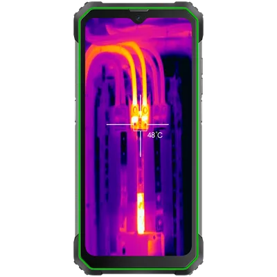 Blackview Rugged BL8800 Dual 5G Pro 6.58" FHD+IPS 1080x2408 8GB/128GB, MT6833V Octa-core 2.2GHz, 16MP Front/5MP+50MP Back Camera FLIR thermal camera Battery 8380mAh Type-C Android 11 Fingerprint Dual SIM NFC NO Charger MIL-STD-810H Green