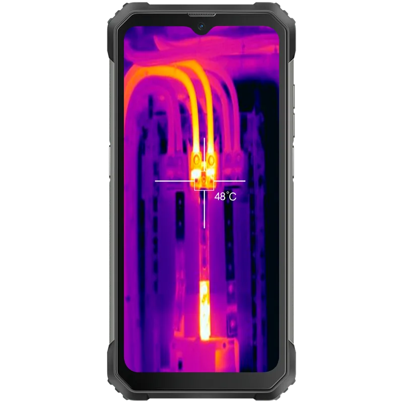 Blackview Rugged BL8800 Dual 5G Pro 6.58" FHD+IPS 1080x2408 8GB/128GB, MT6833V Octa-core 2.2GHz, 16MP Front/5MP+50MP Back Camera FLIR thermal camera Battery 8380mAh Type-C Android 11 Fingerprint Dual SIM SD card slot NFC NO Charger MIL-STD-810H Black