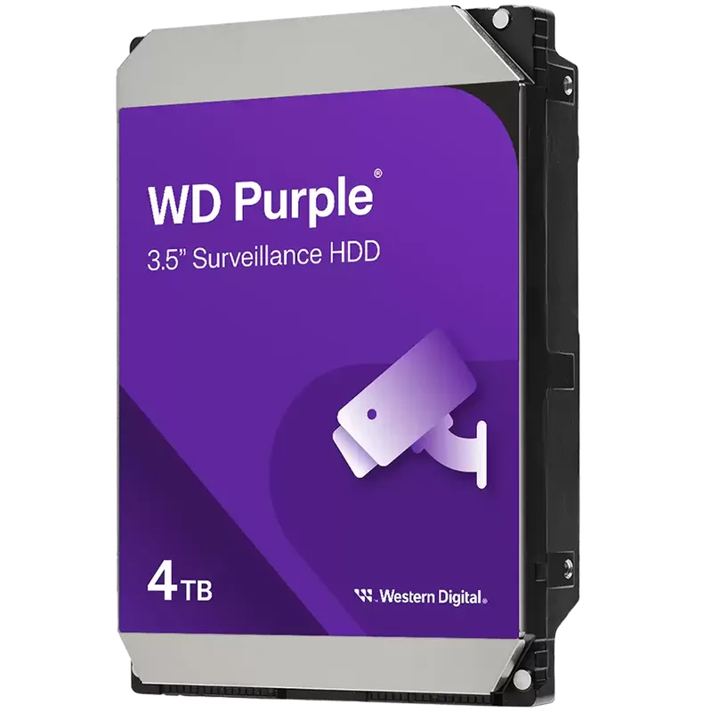WD Purple 4TB CMR, 3.5'', 128MB, SATA 6Gbps