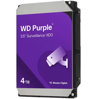 WD Purple 4TB CMR, 3.5'', 128MB, SATA 6Gbps