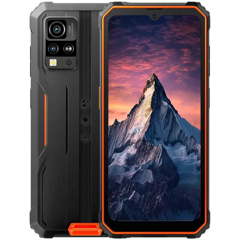 Blackview Rugged BV4800Pro LTE 6.56" HD+IPS  720x1612 60Hz GORILLA GLASS 5 T606 Octa-core 1.6GHz 4GB/128GB CAM Front 8MP Rear 16MP+2MP 5180mAh Android 15 5180mAh NO Charger Orange