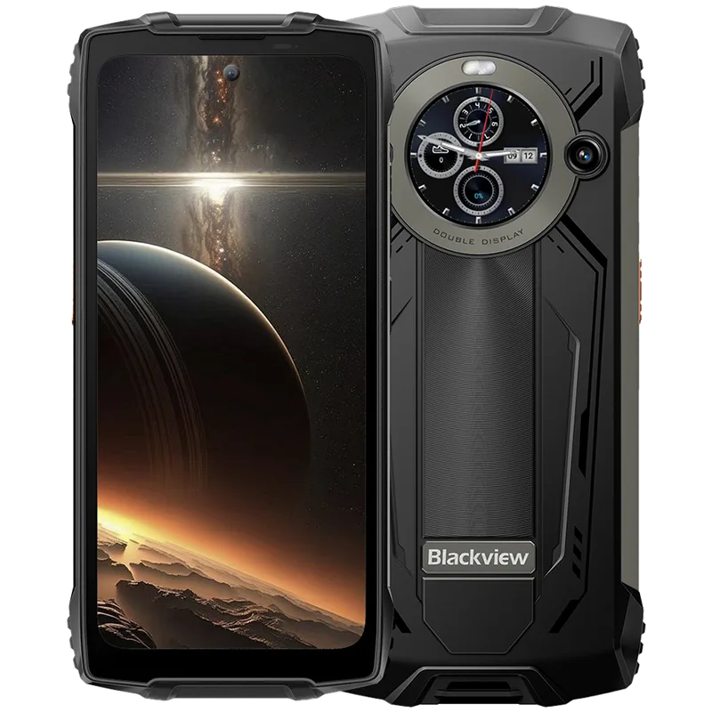 Blackview Rugged BV8200 LTE 6.5-inch FHD+IPS 1080x2400 120Hz Corning 3th + 1.3-inch 360x360 12+256GB MT8781 Octa-core 2.2GHz 8800mAh NO Charger CAM Front 32MP Rear 50+13MP IP68/IP69K/MIL-STD-810H NFC Fingerprint  Black