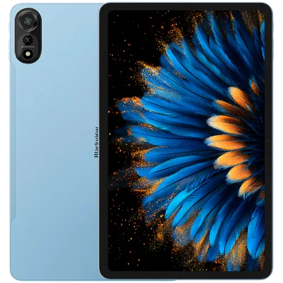 Blackview MEGA 2 SET LTE 12-inch FHD+IPS 1200x2000 60Hz 12GB+256GB Unisoc T615 Octa-core 1.6GHz Cam Front 8MP Rear 16MP 9000mAh+Charging 18W Fast / Cable Film Case Stylus Mouse Keyboard EN Netflix HD Android 15 Ice Blue