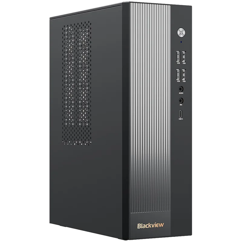 Blackview Desktop NEX60 intel Raptor lake core i5-210H up to 4,8HGz 16/512 WiFi 6 BT 5.2 1xTypeC LAN RJ45 USB 3.0x2 USB 2.0x6 VGAx1 DP1.4x1 HDMI2.0x1 3.5mmx2 Windows 11Pro Black
