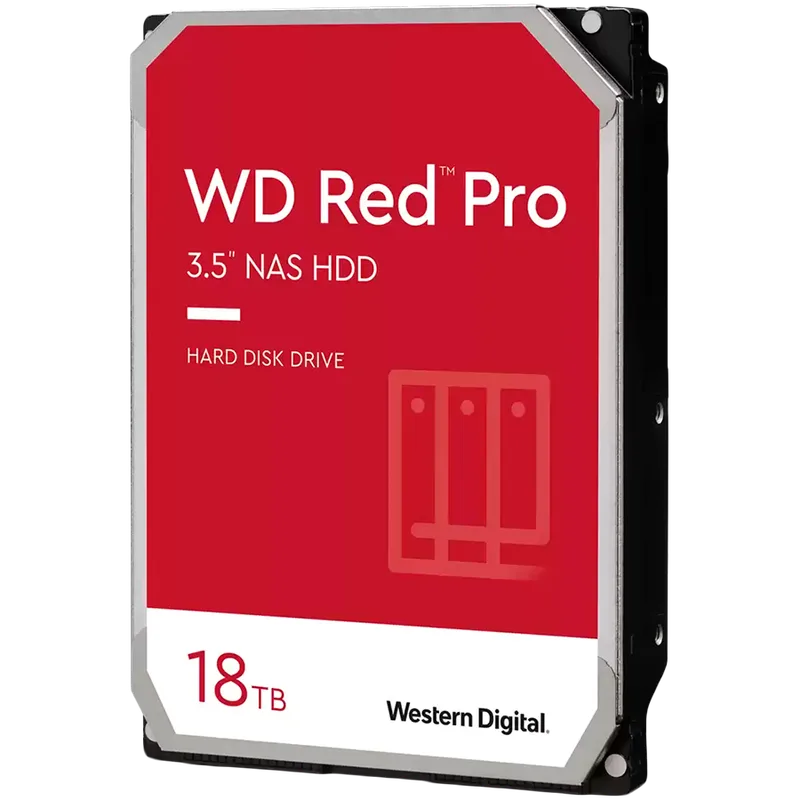 HDD Desktop WD Red Pro (3.5'', 18TB, 512MB, 7200 RPM, SATA 6 Gb/s)