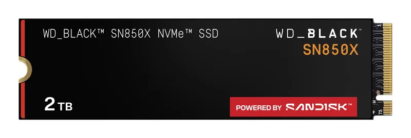 SSD|SANDISK|1200xTBW rating|Read speed 7300 MB/s|Write speed 6600 MB/s|NVMe Yes|PCI Express 4.0|M.2|2000 GB|POWERED BY SANDISK|Black SN850X|WDS200T2X0E